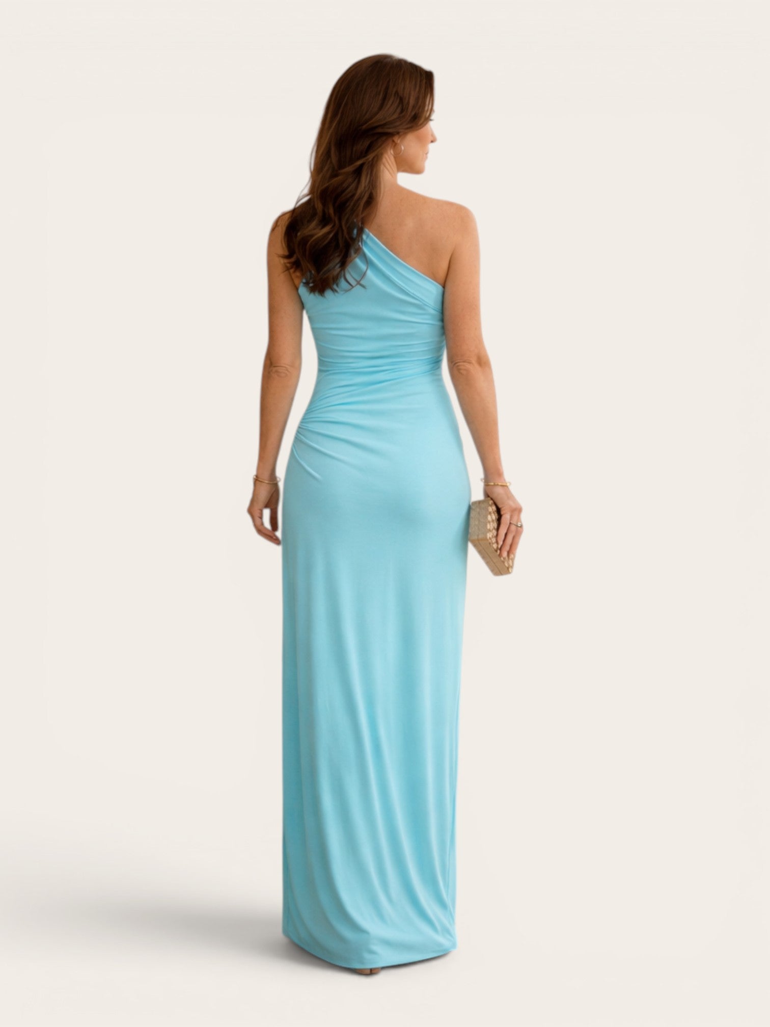 Vivienne – One-Shoulder Draped Maxi Dress