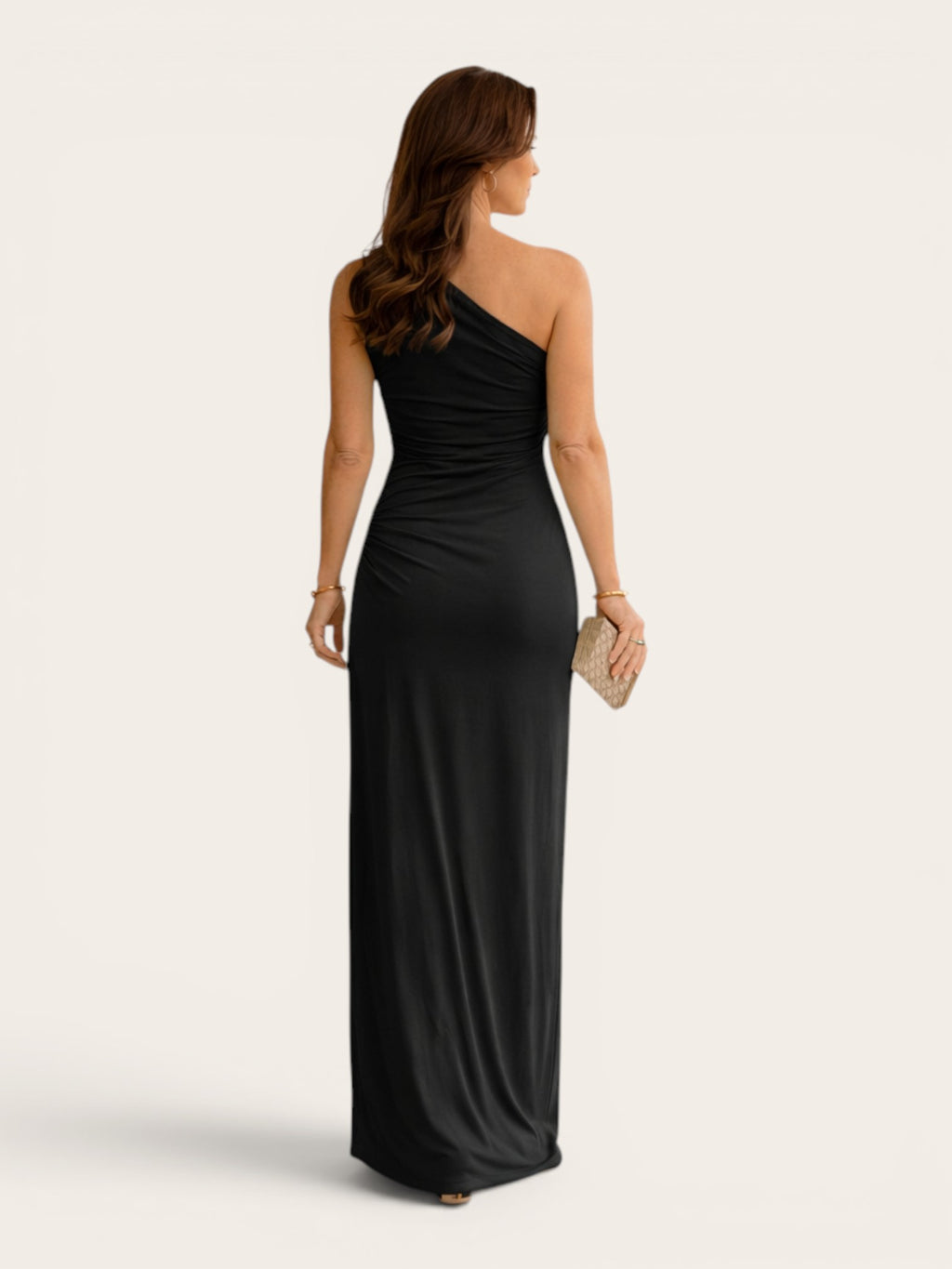 Vivienne – One-Shoulder Draped Maxi Dress