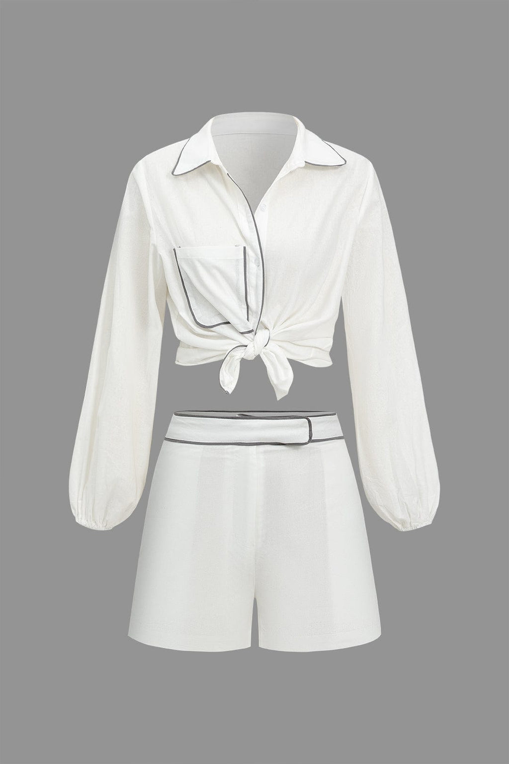 Lucienne – Refined Contrast Two-Piece Set