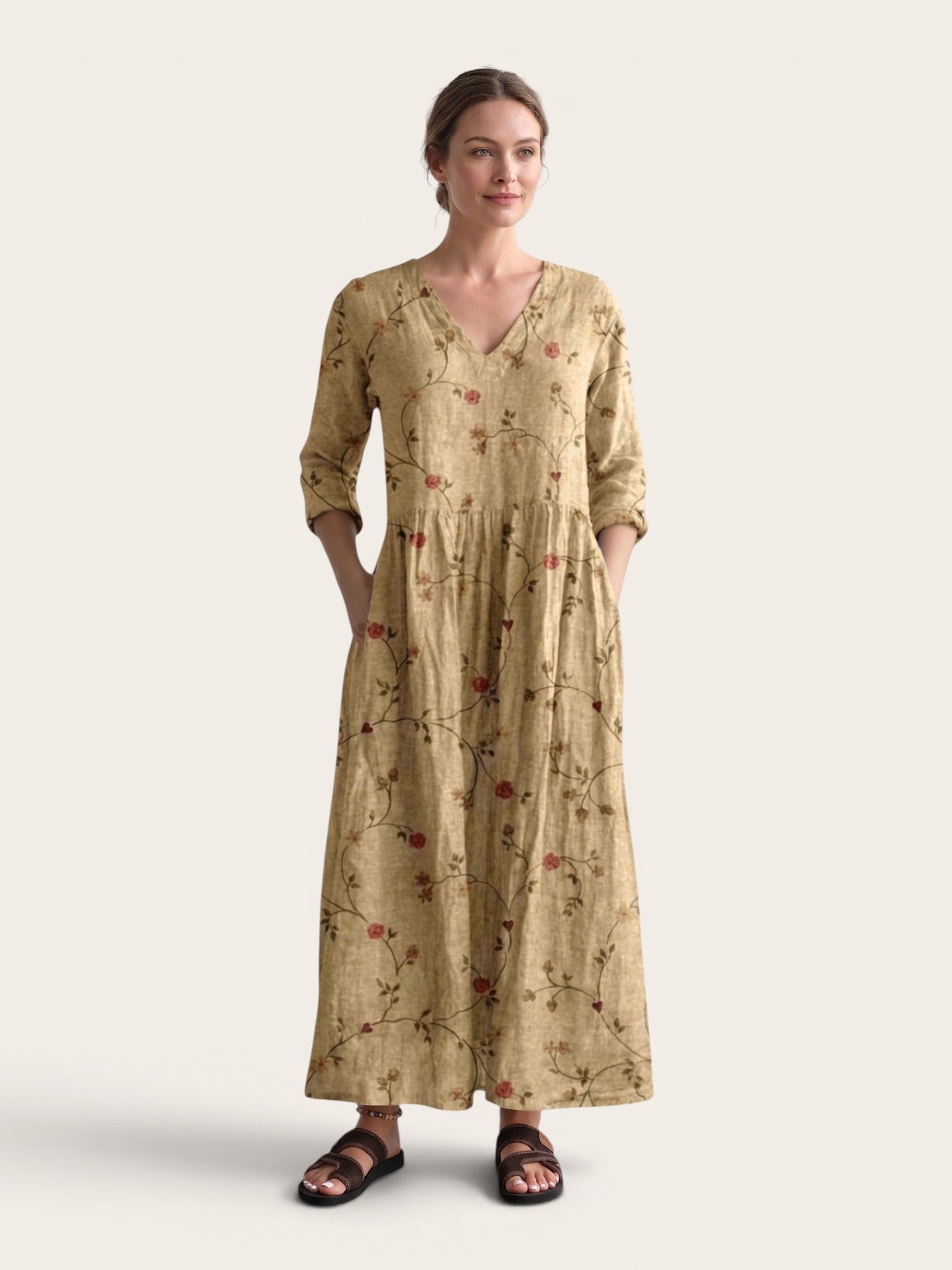 Valencia – Floral Flow Maxi Dress