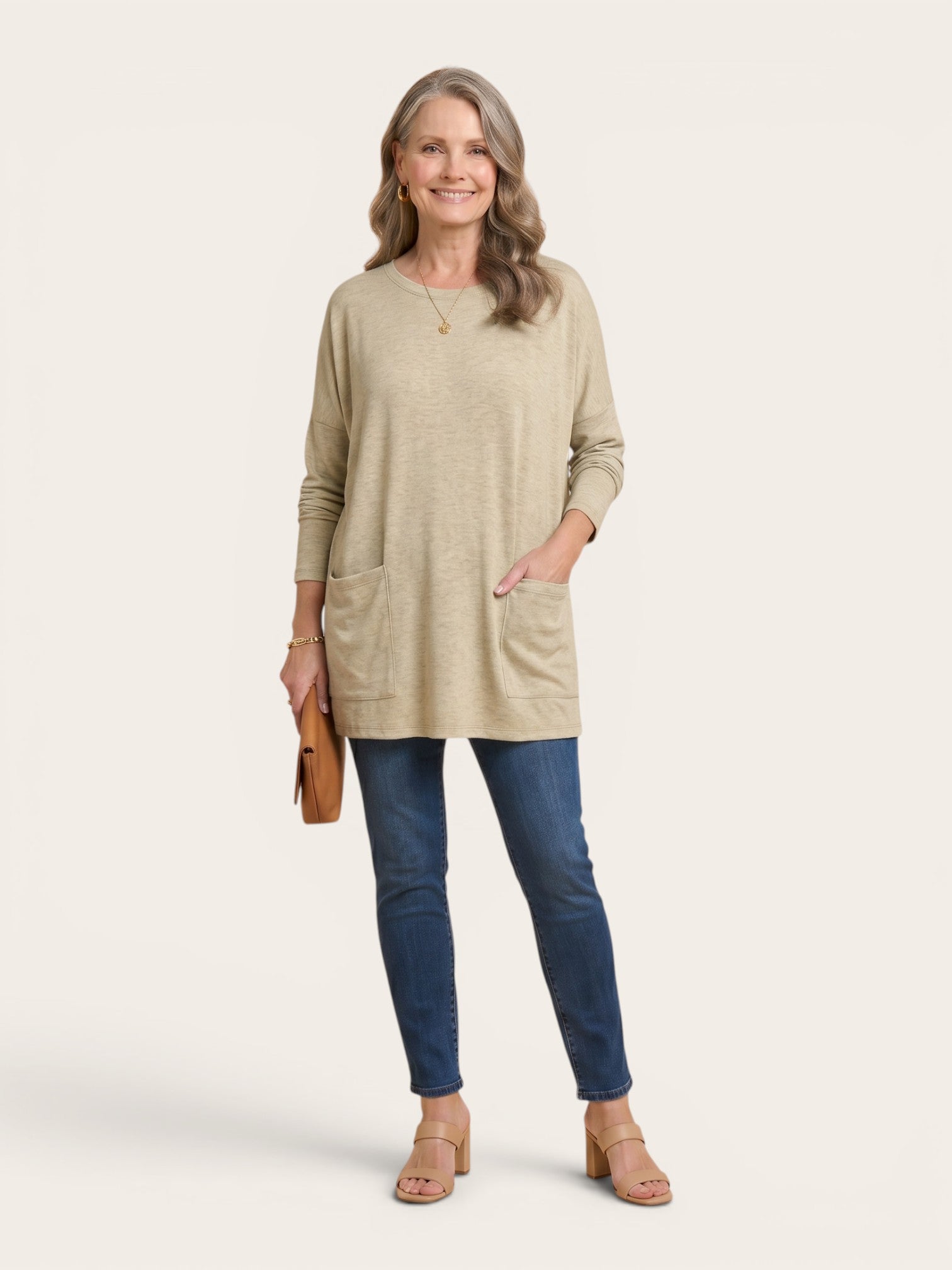 Rebecca – Relaxed Pocket Tunic Blouse