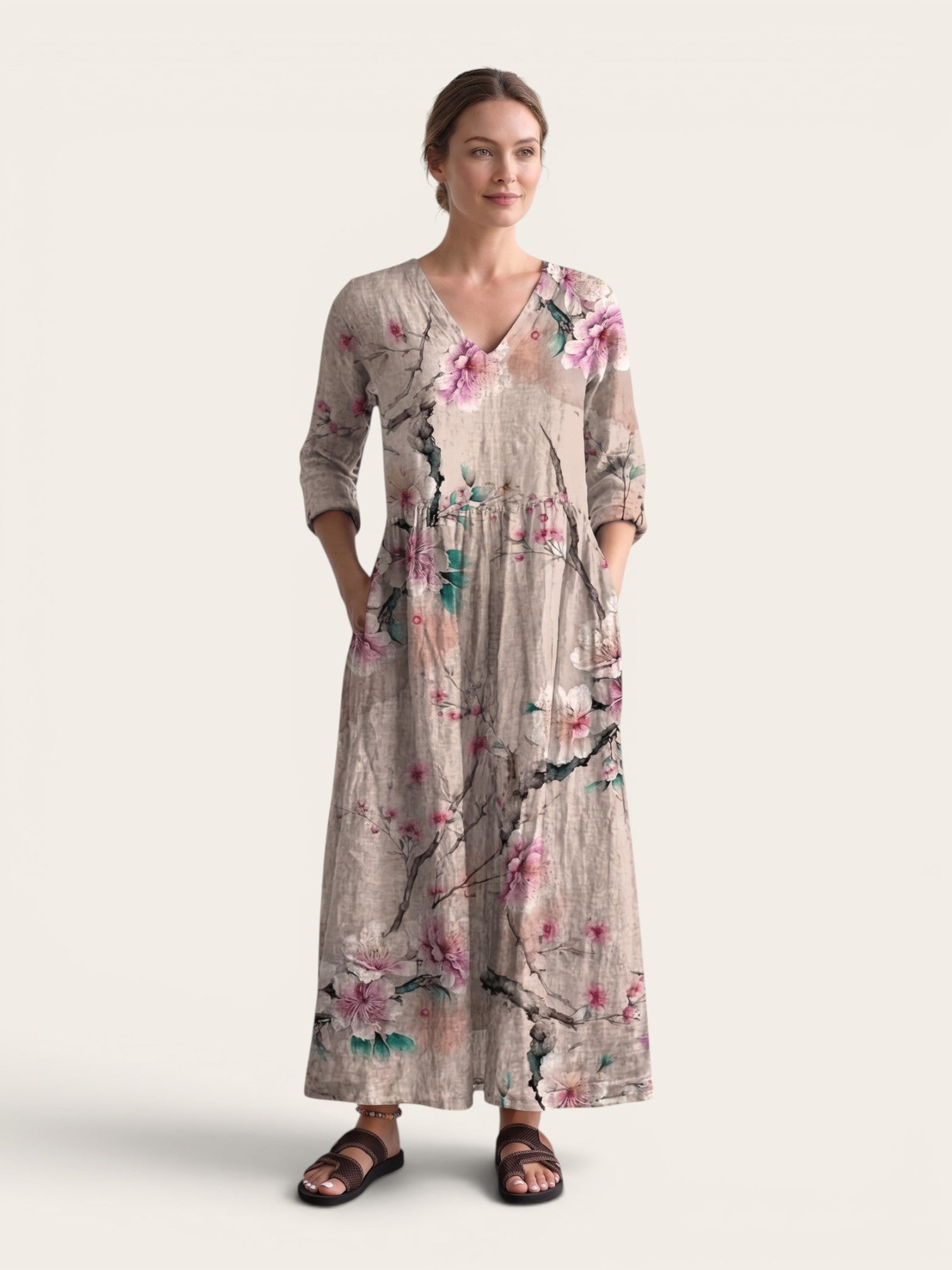 Valencia – Floral Flow Maxi Dress