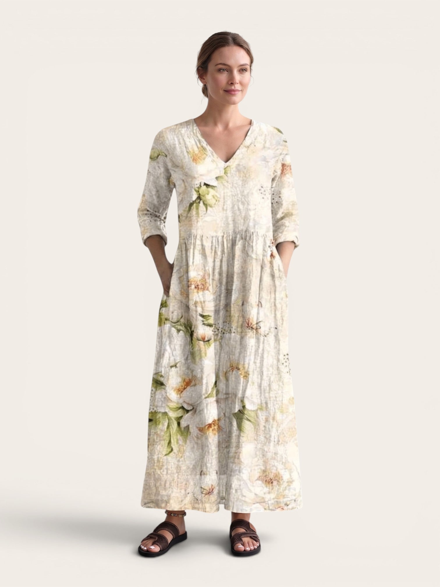 Valencia – Floral Flow Maxi Dress
