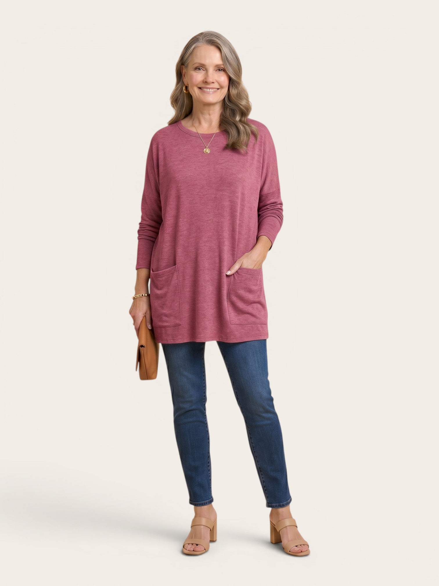 Rebecca – Relaxed Pocket Tunic Blouse