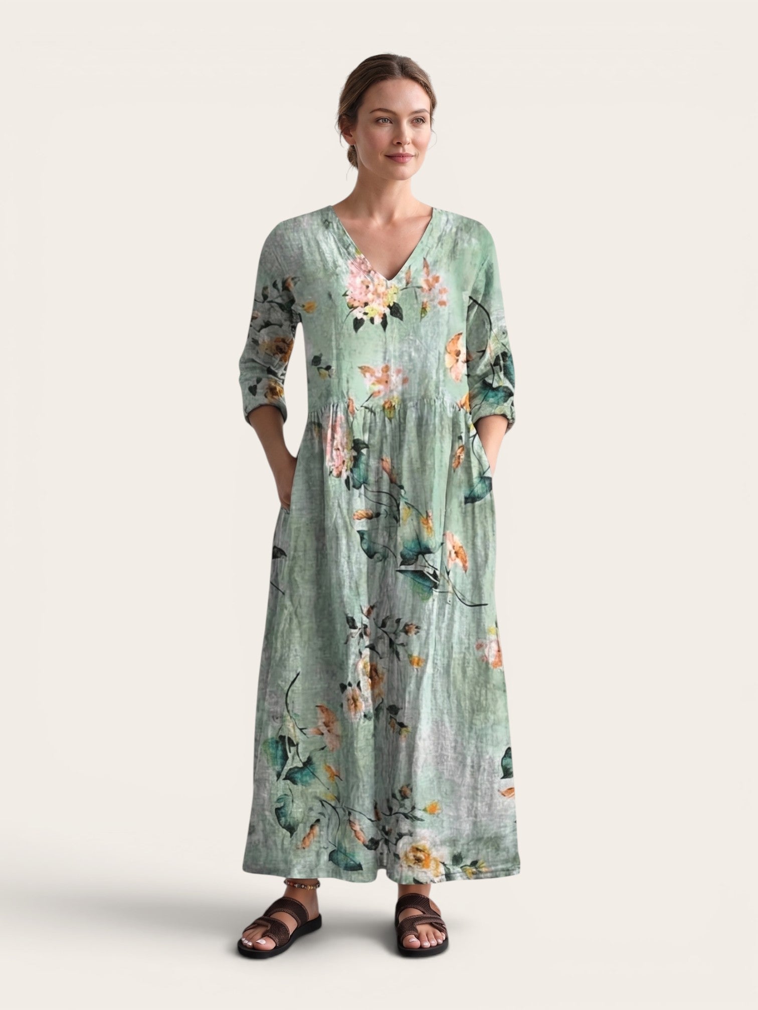 Valencia – Floral Flow Maxi Dress