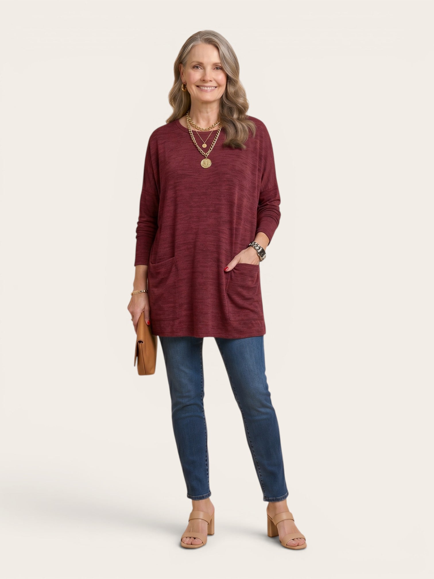 Rebecca – Relaxed Pocket Tunic Blouse