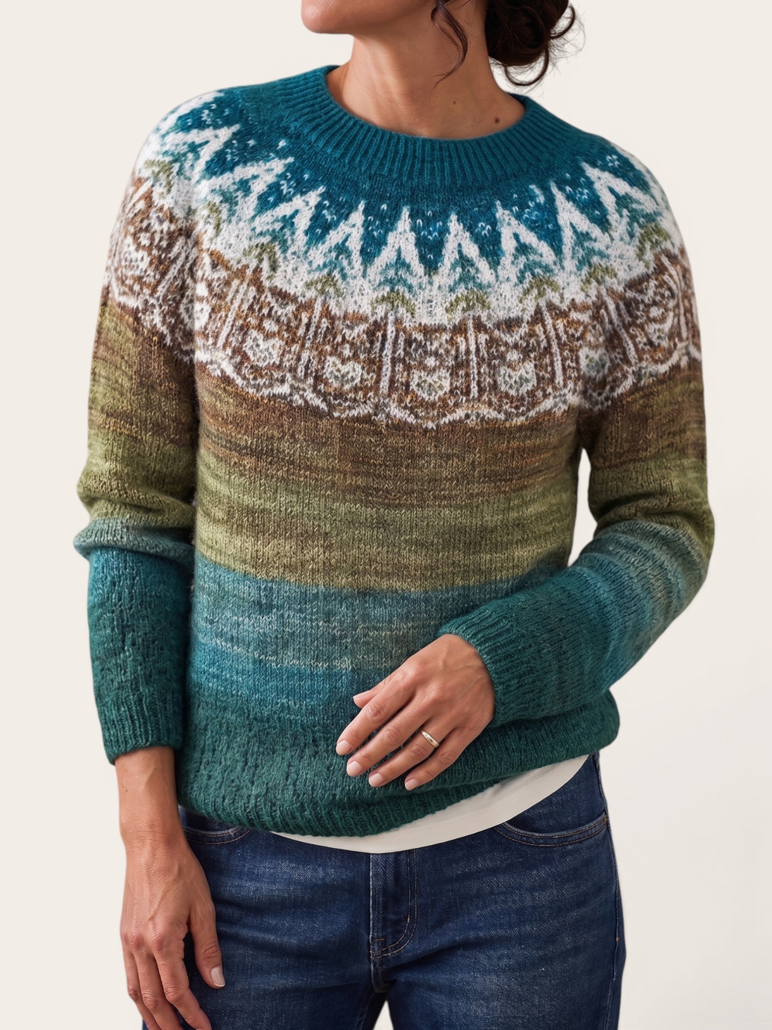 Yvanderrah – Nordic Pattern Cozy Sweater