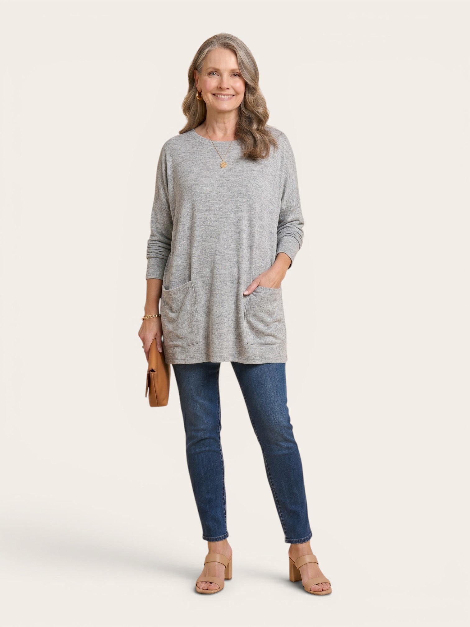 Rebecca – Relaxed Pocket Tunic Blouse