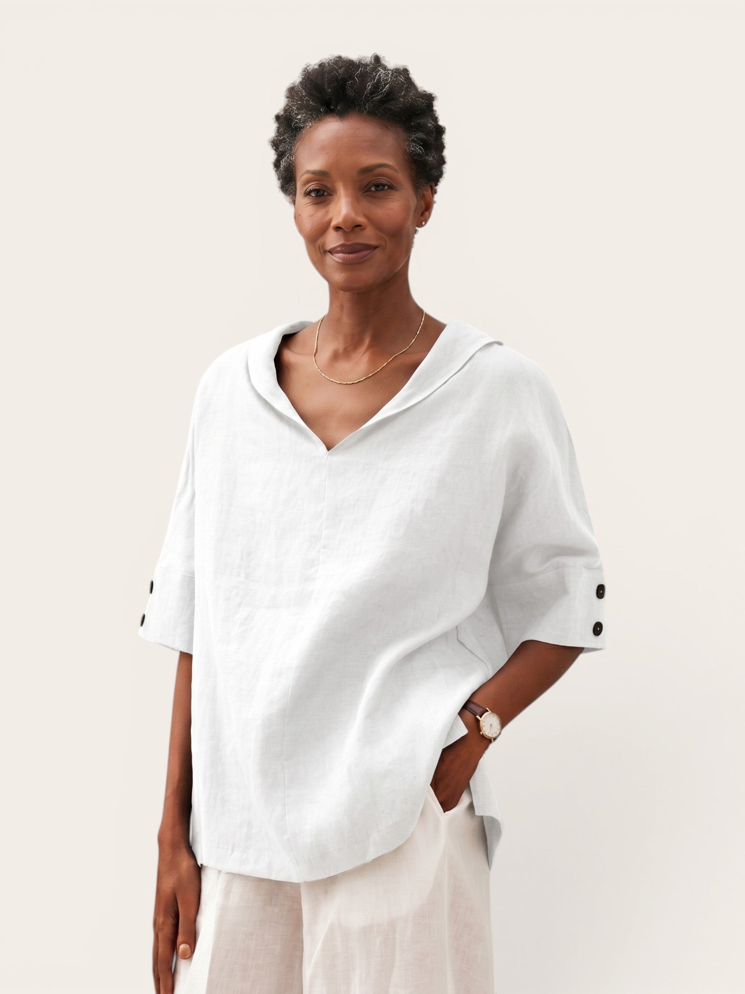 Zoé – Effortless Linen Blouse
