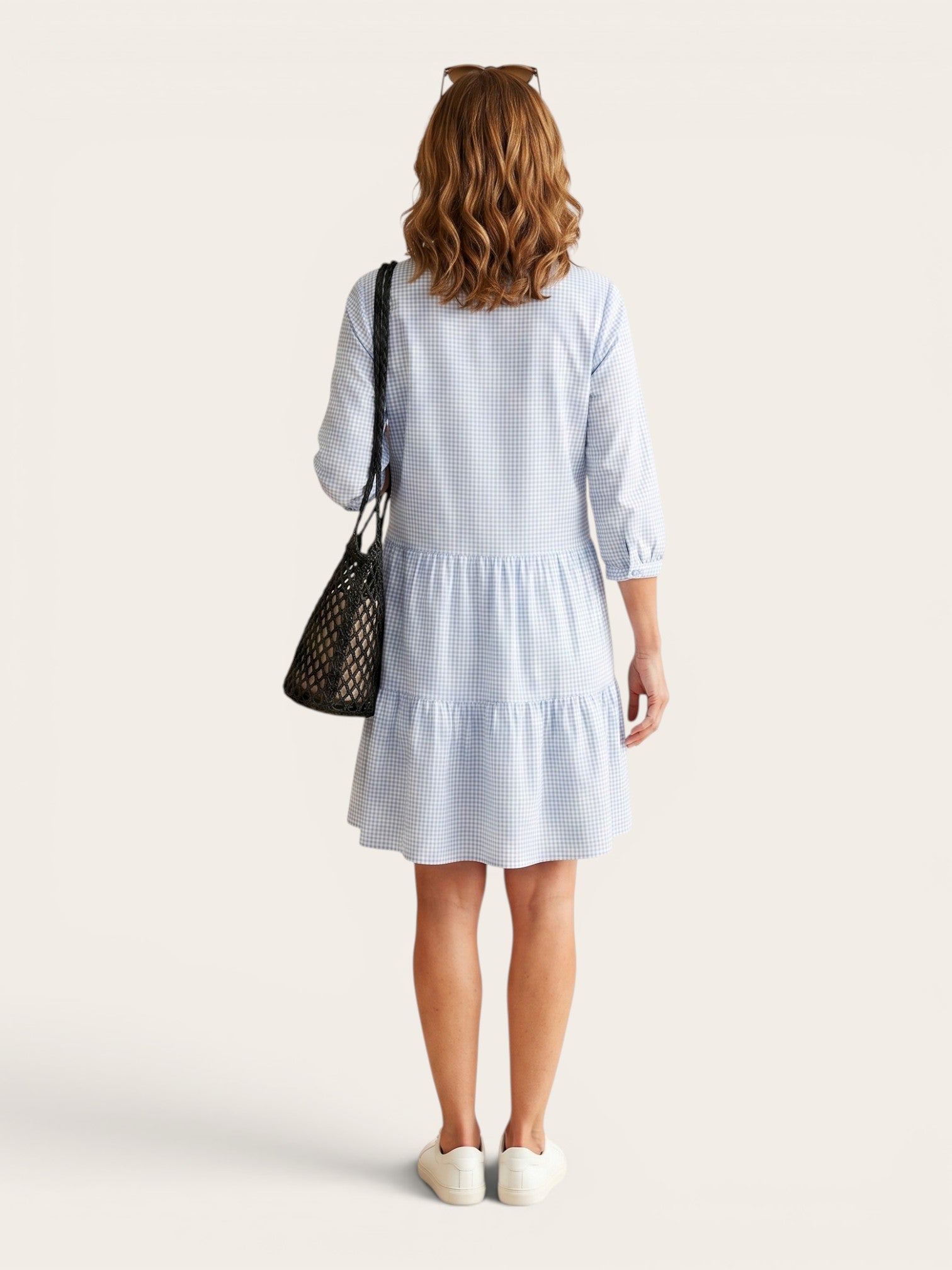 Cassandra – Button-Front Tiered Summer Dress