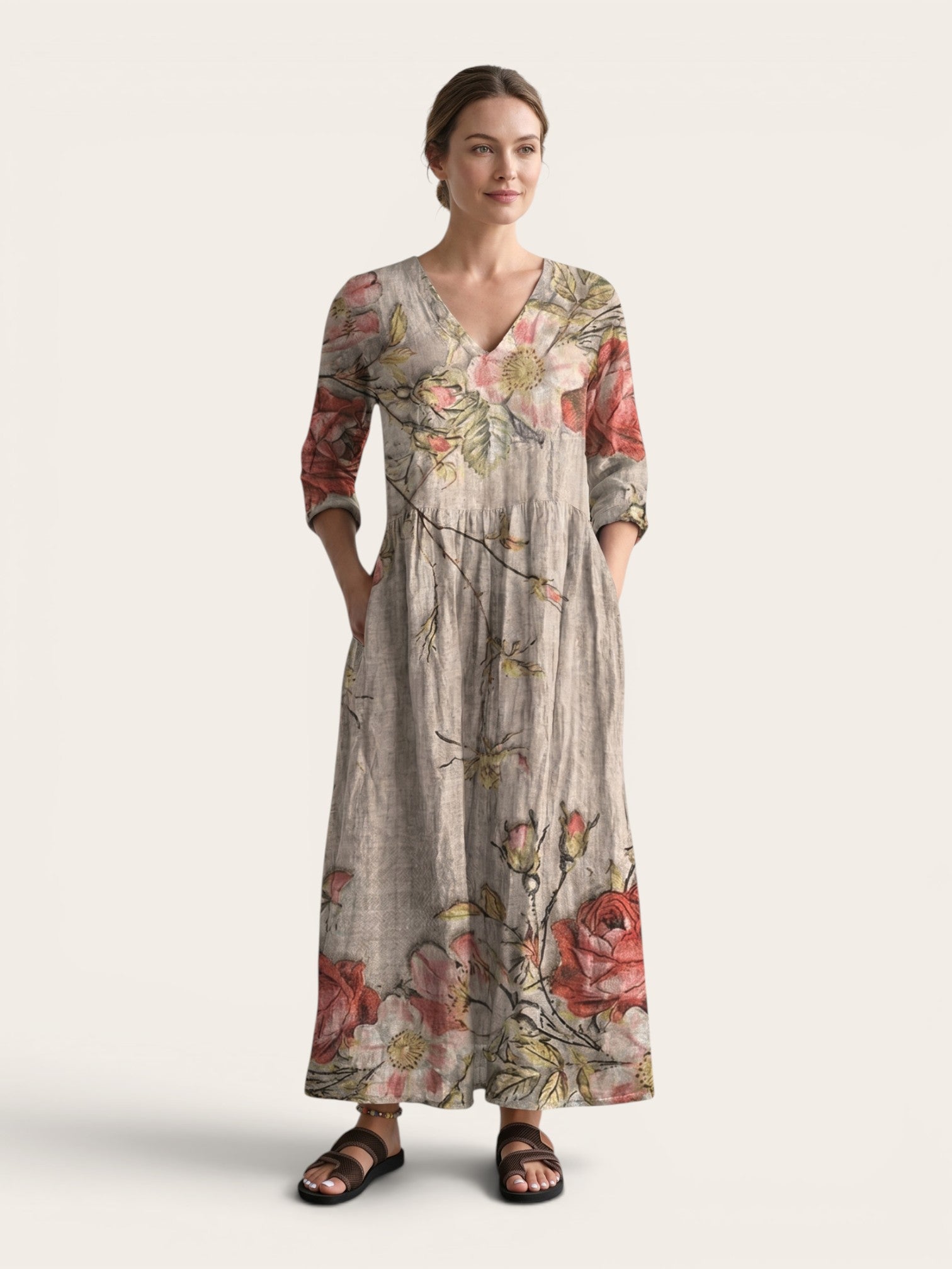 Valencia – Floral Flow Maxi Dress
