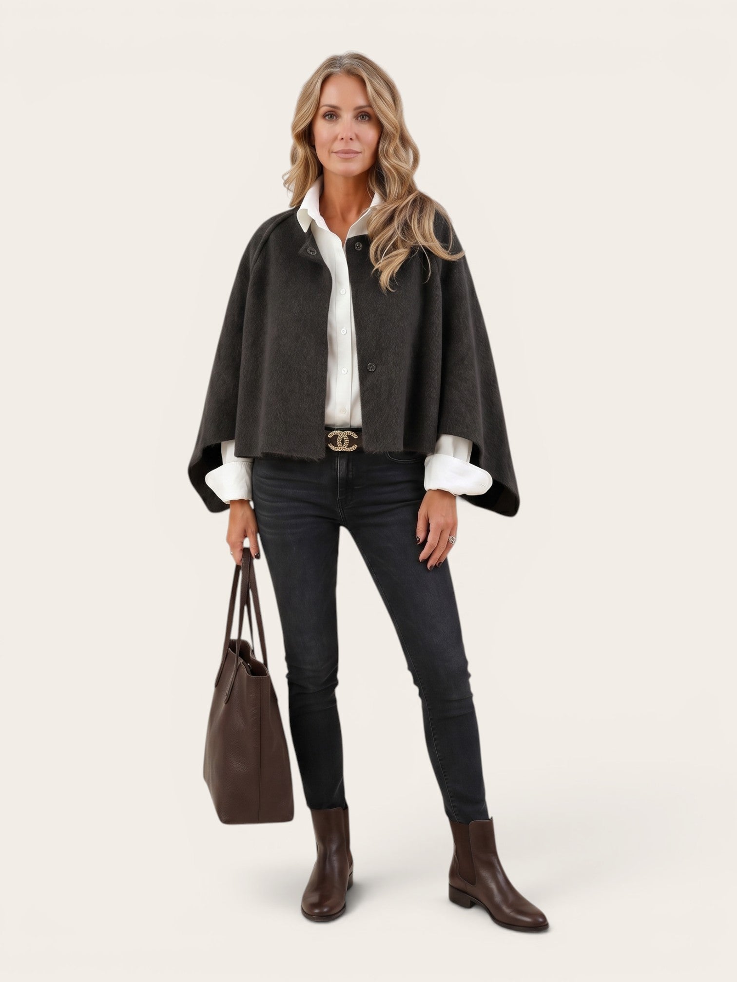 Nora - Elegant Cape Jacket