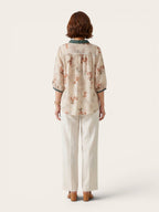 Serelle – Floral Linen Blend Blouse