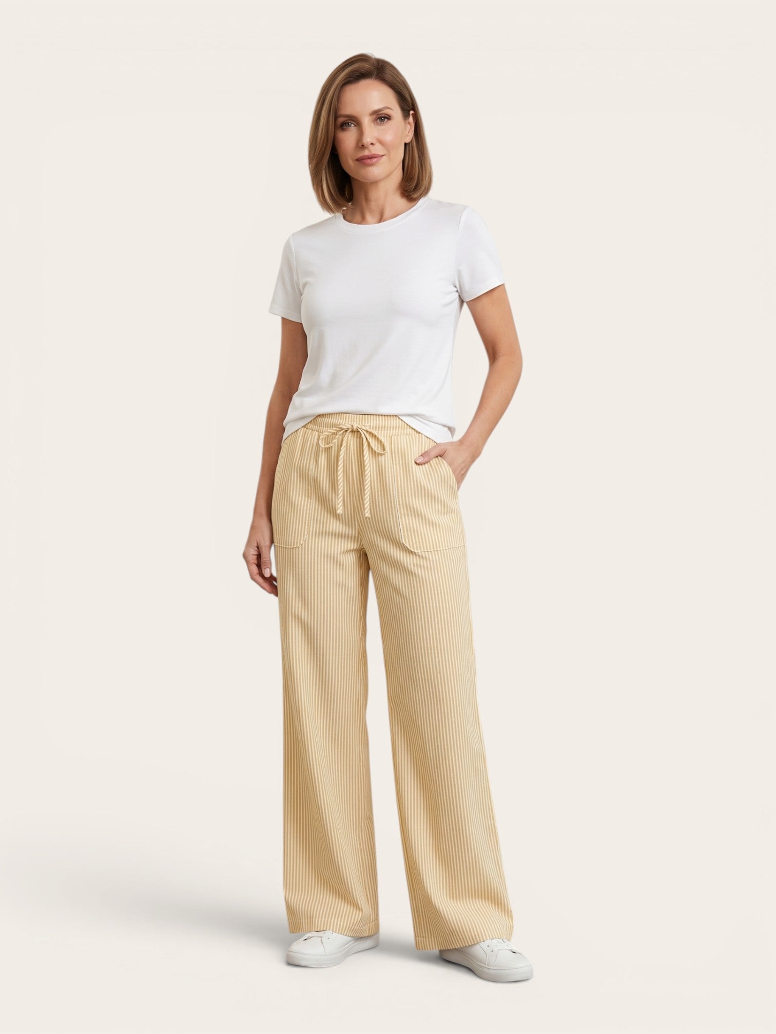 Liora – Striped Wide-Leg Pants
