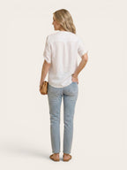 Lina – Effortless V-Neck Blouse
