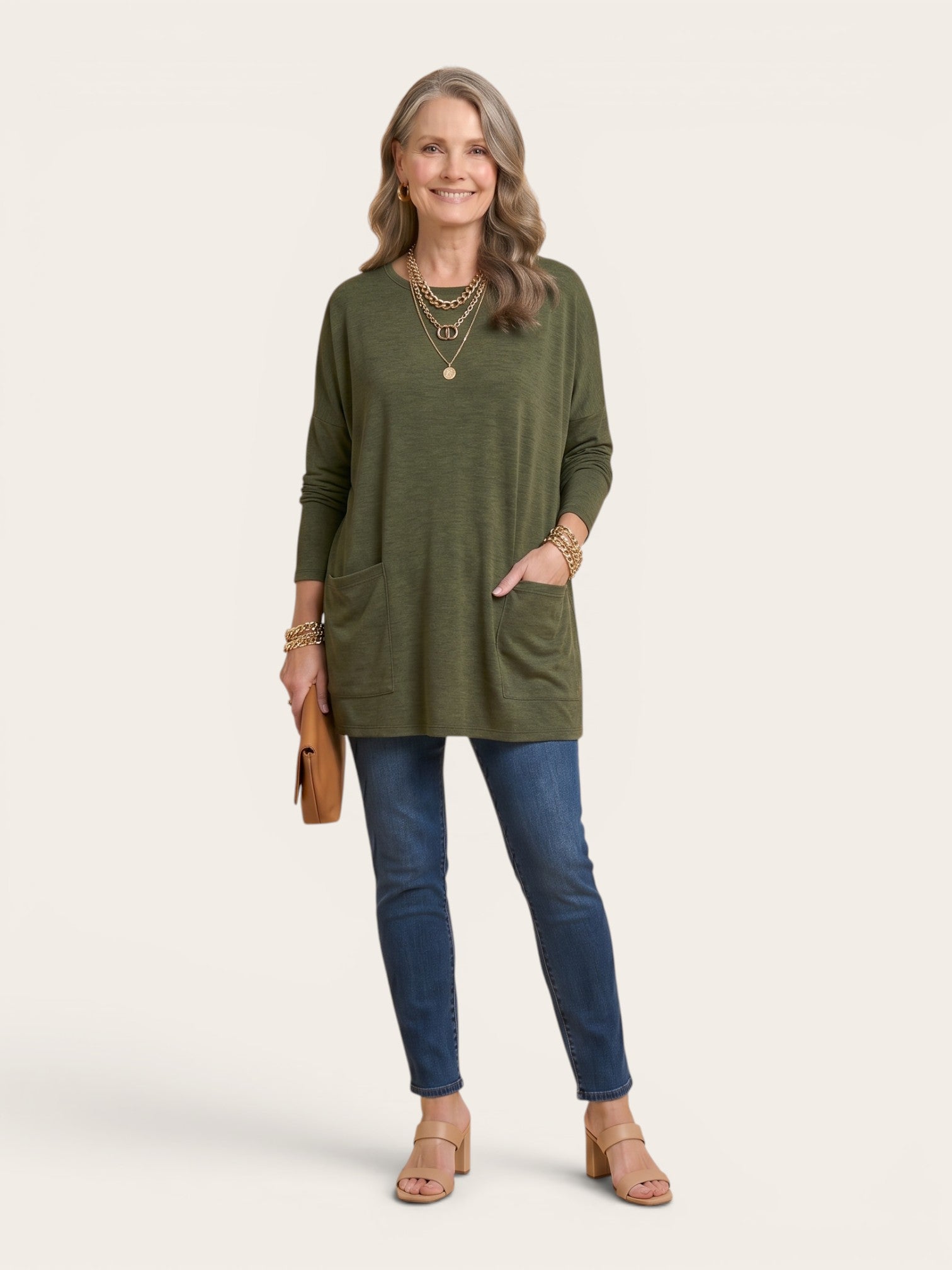 Rebecca – Relaxed Pocket Tunic Blouse