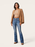 Elara – Sculpted High-Rise Flare Jeans