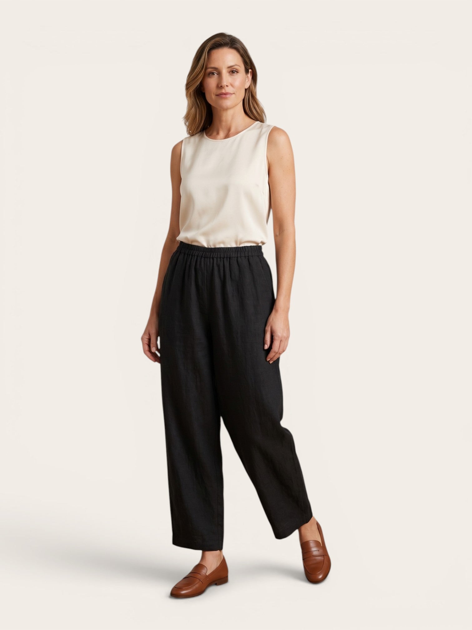 Elvira – Pure Linen Relaxed Pants