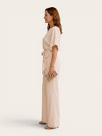 Roselle – Tie-Waist Wide-Leg Jumpsuit