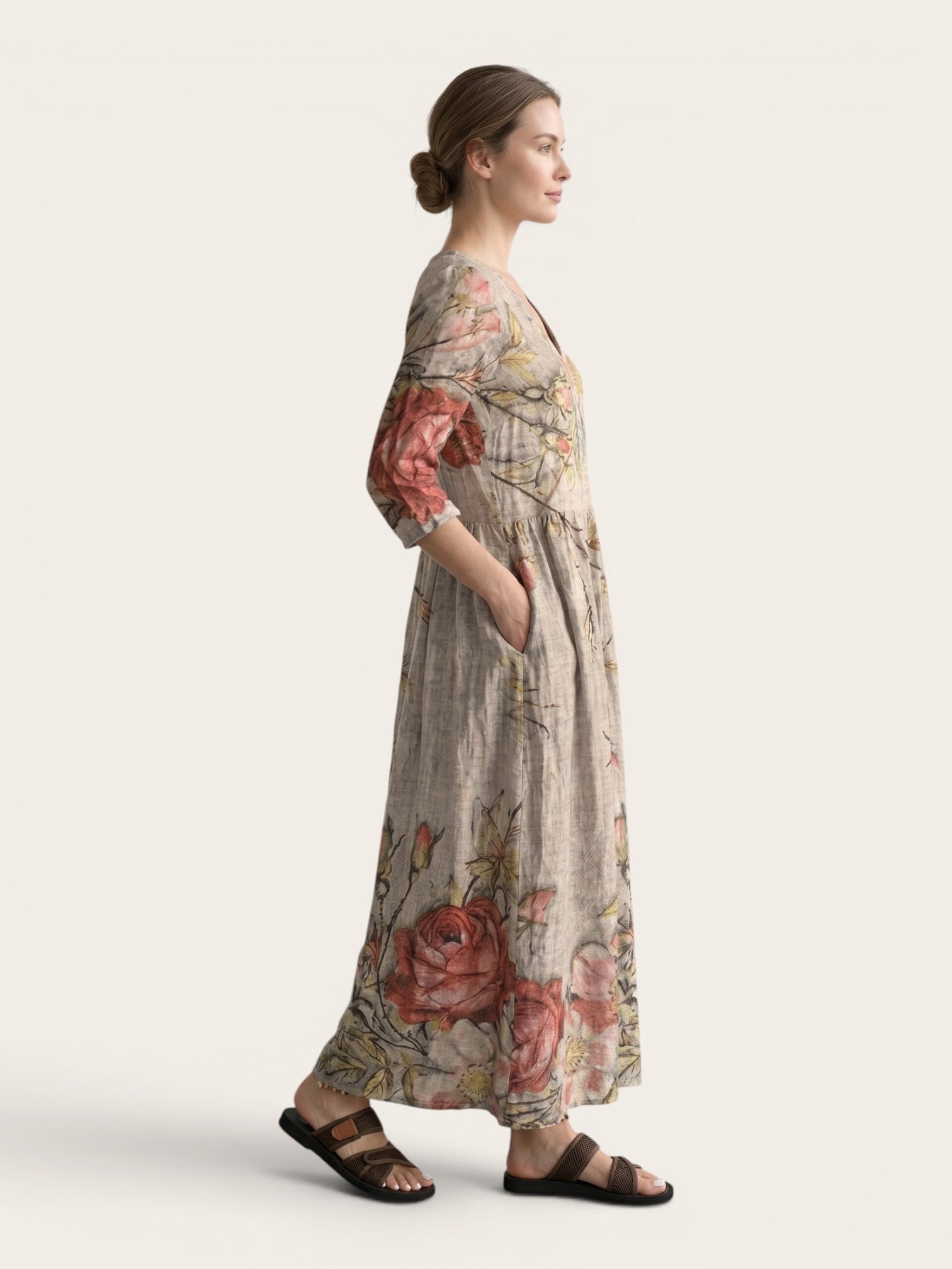 Valencia – Floral Flow Maxi Dress