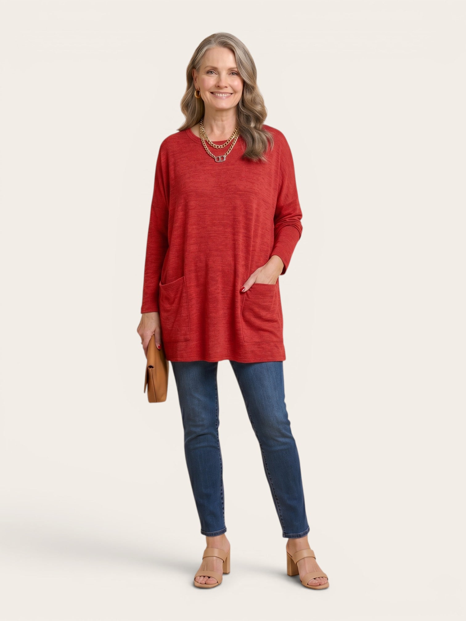 Rebecca – Relaxed Pocket Tunic Blouse