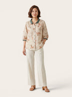 Serelle – Floral Linen Blend Blouse