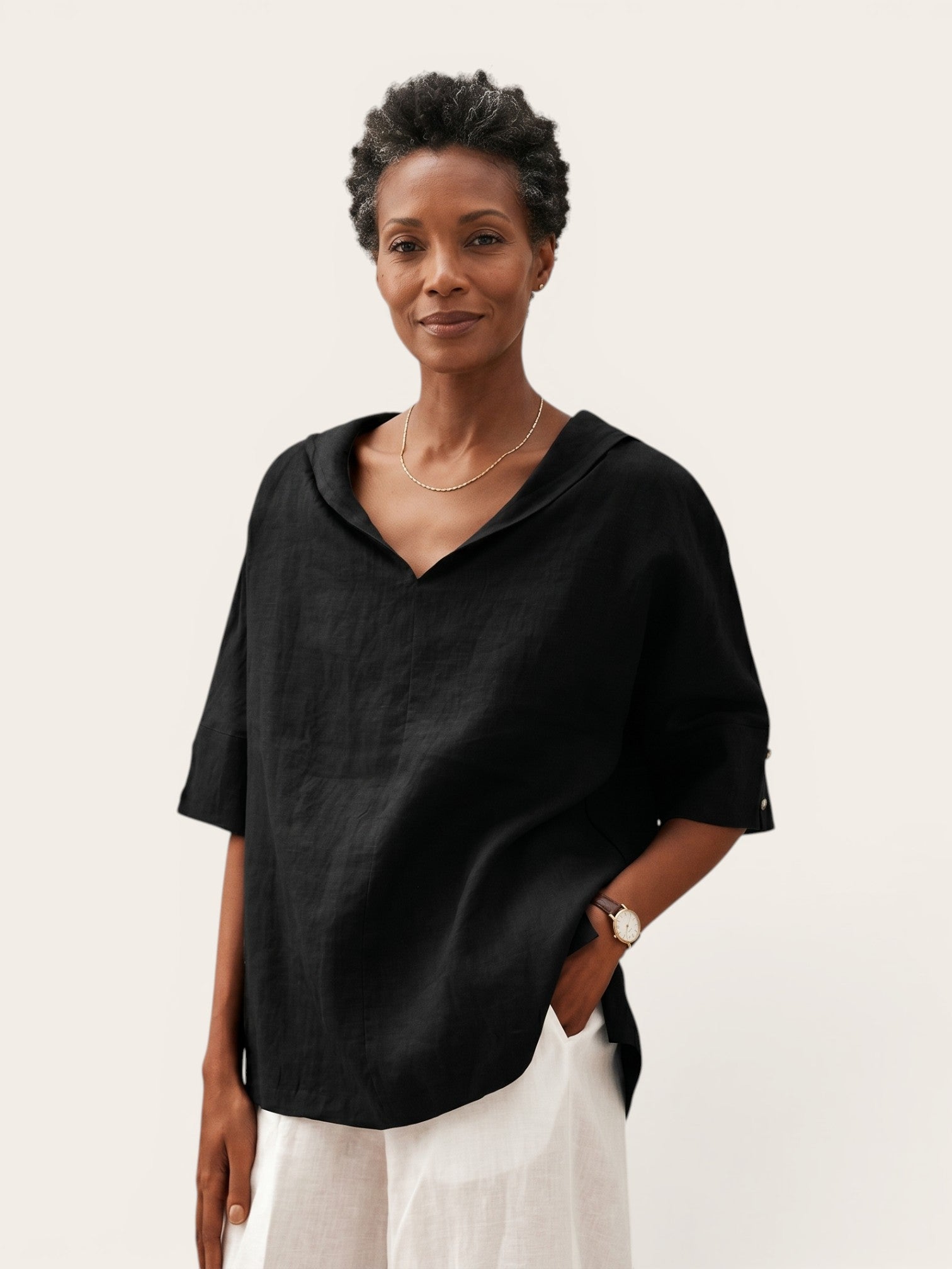 Zoé – Effortless Linen Blouse