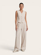 Arden – Tailored Vest & Wide-Leg Set