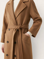 Elara – Pure Wool Tailored Coat