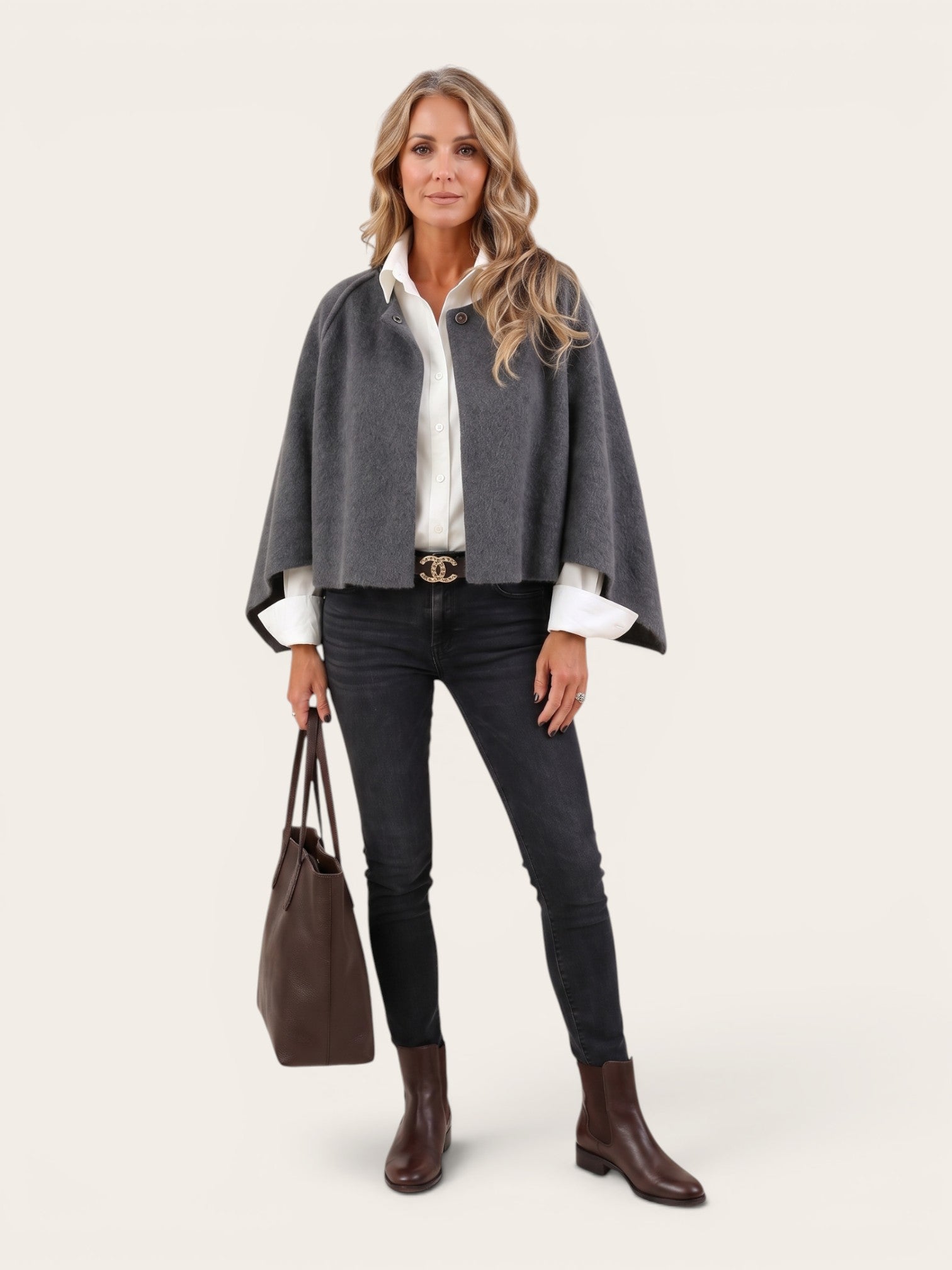 Nora - Elegant Cape Jacket