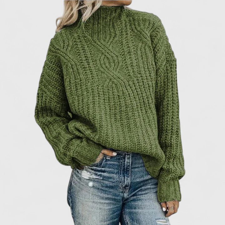 Aerynna – Textured Statement Knit Sweater