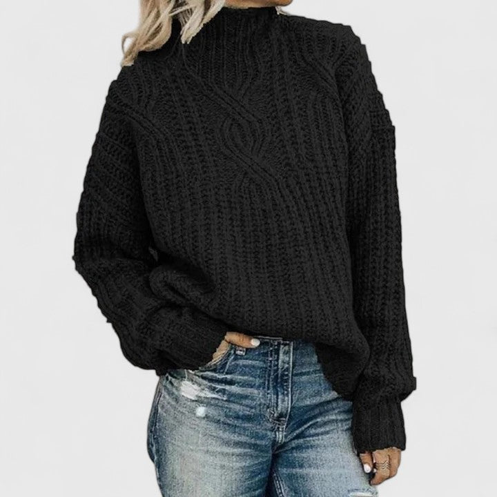 Aerynna – Textured Statement Knit Sweater