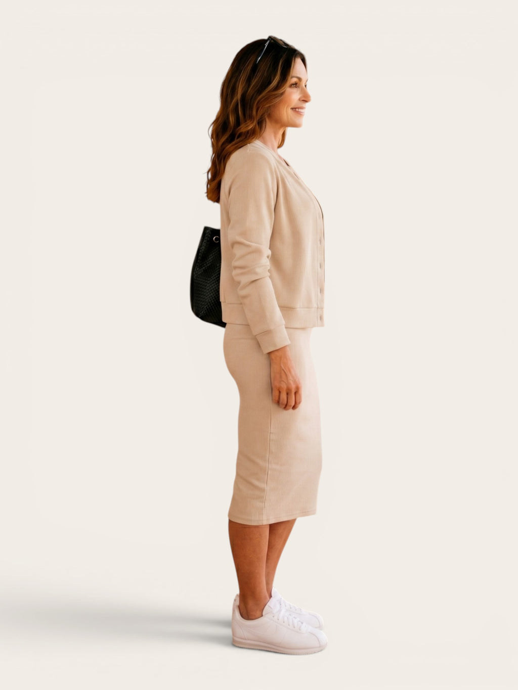 Lena – Slit Midi Dress & Jacket Set