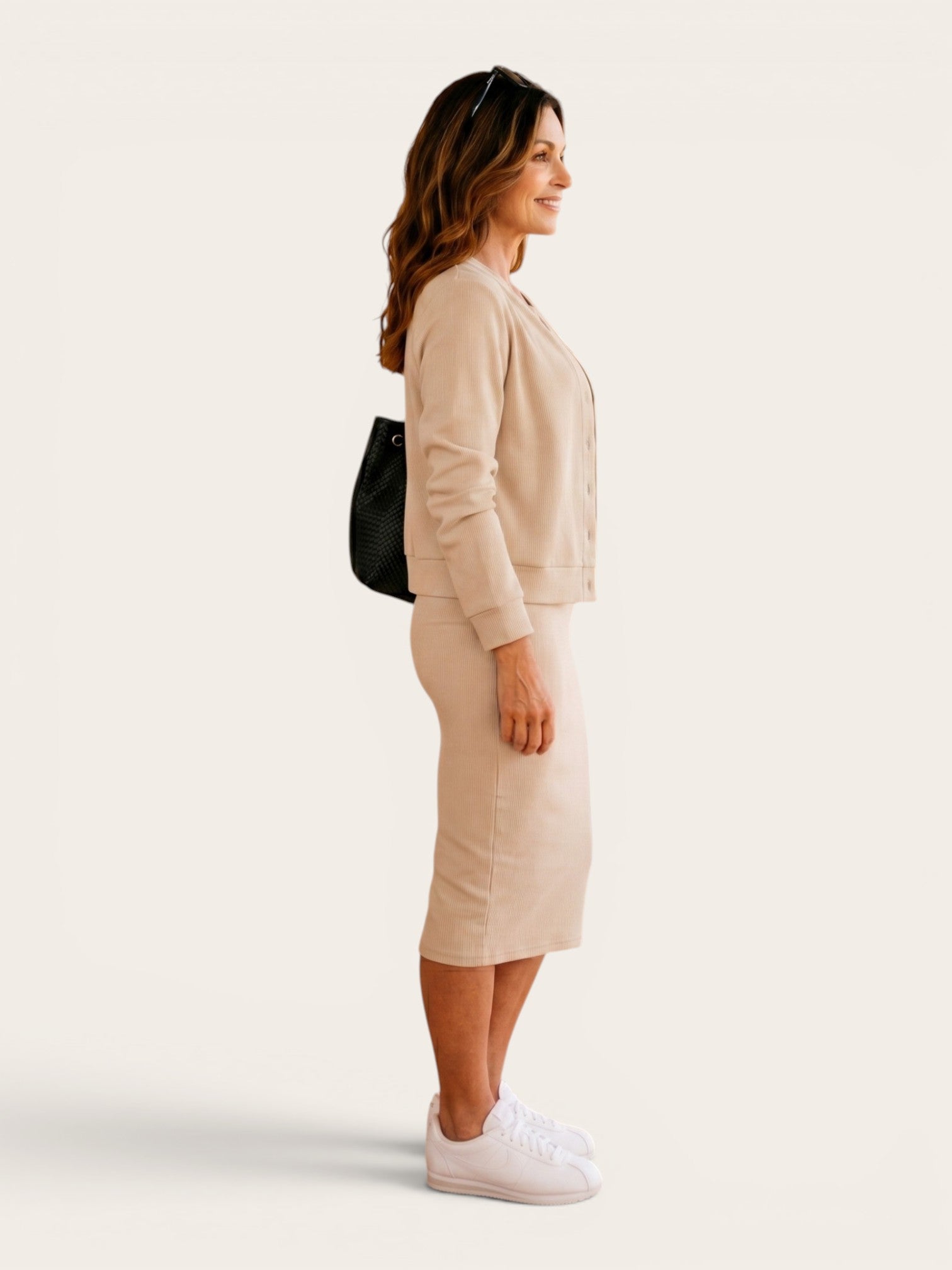 Lena – Slit Midi Dress & Jacket Set