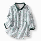 Serelle – Floral Linen Blend Blouse