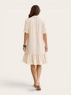 Isabella – Button-Front Cotton Midi Dress
