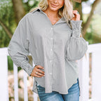 Maude – Breezy Off-Shoulder Stripe Blouse