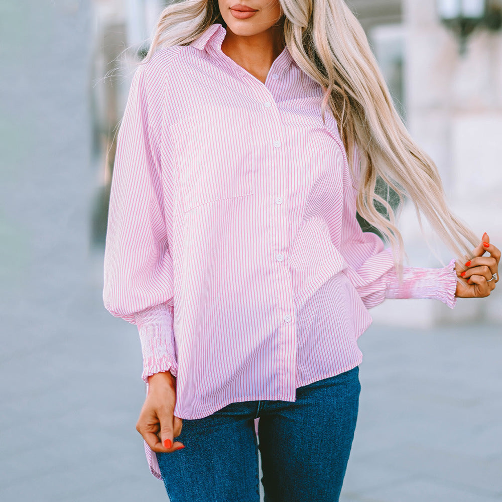 Maude – Breezy Off-Shoulder Stripe Blouse