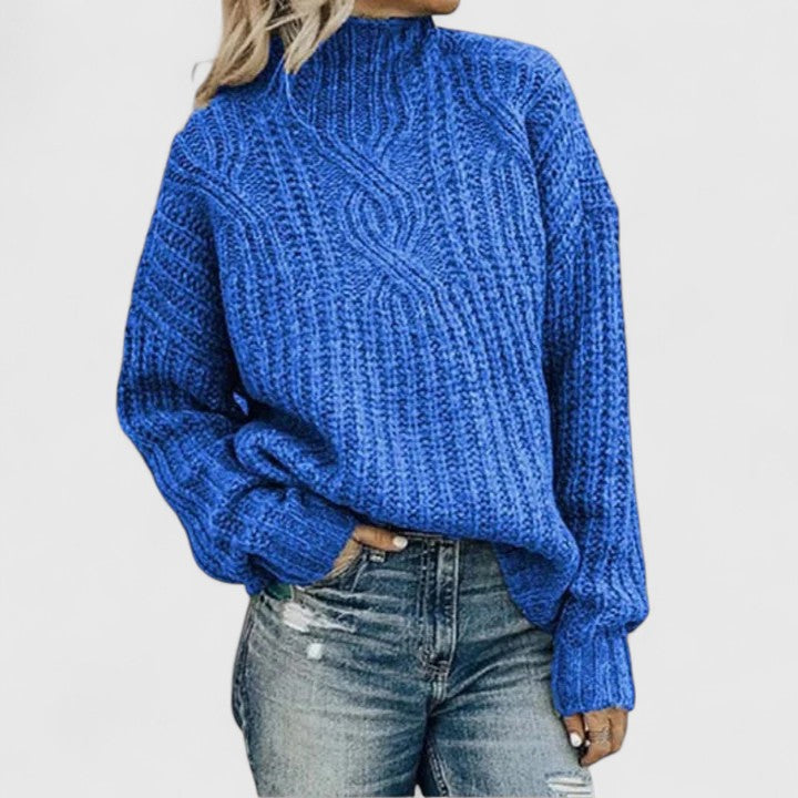 Aerynna – Textured Statement Knit Sweater