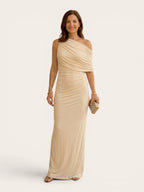 Vivienne – One-Shoulder Draped Maxi Dress