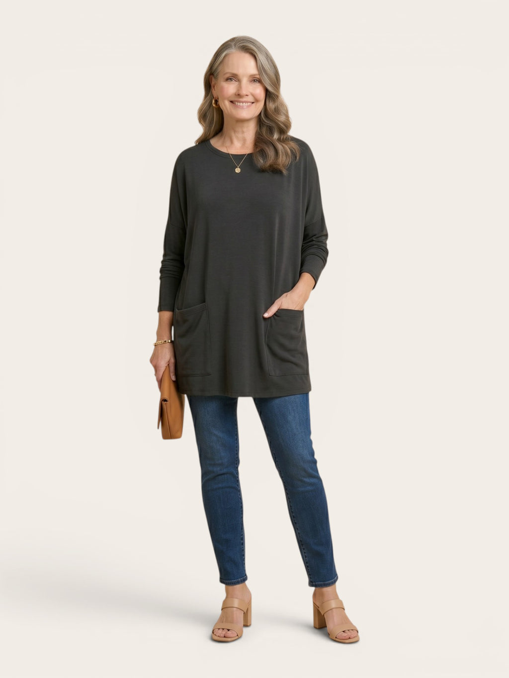 Rebecca – Relaxed Pocket Tunic Blouse