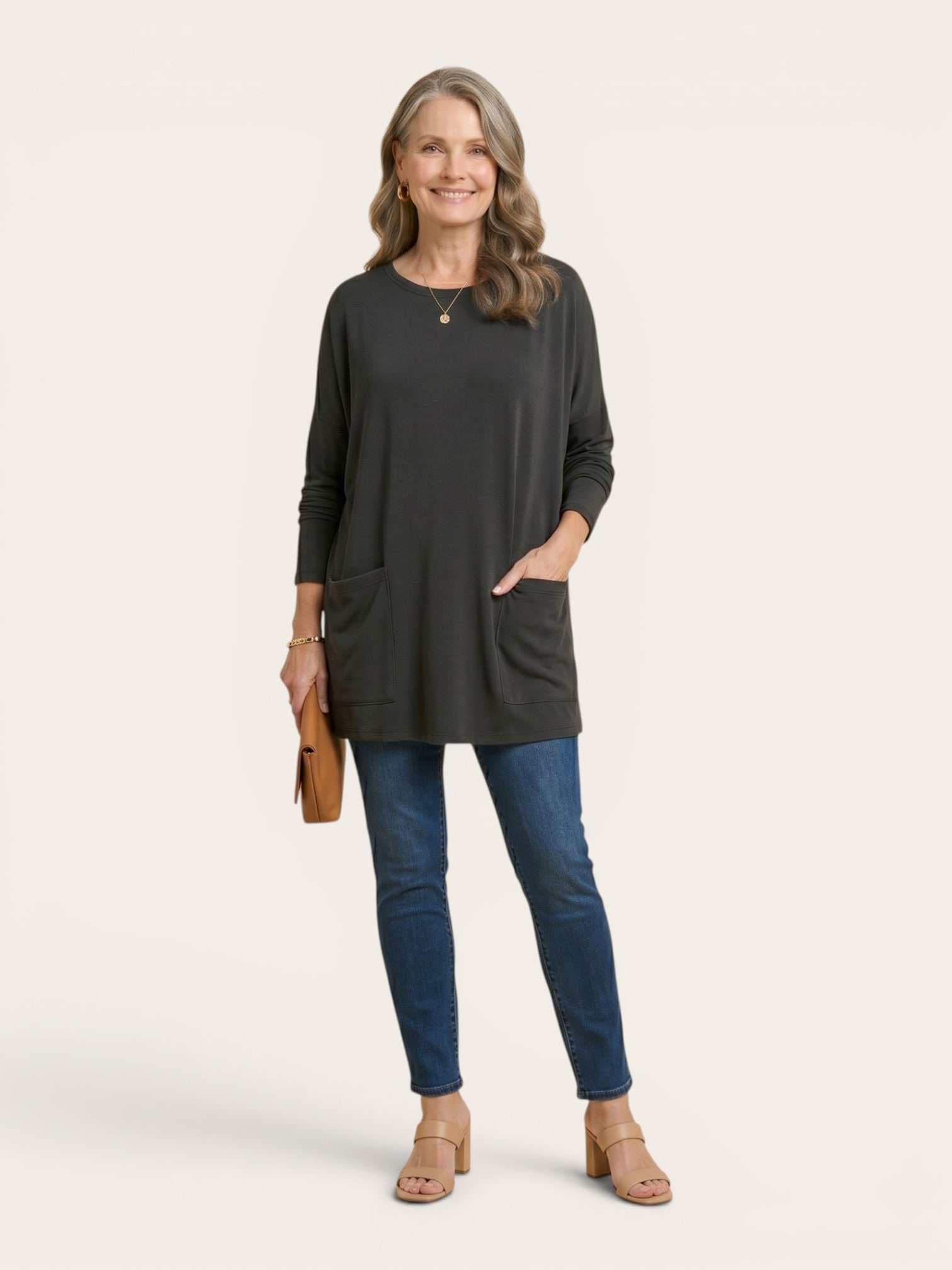 Rebecca – Relaxed Pocket Tunic Blouse