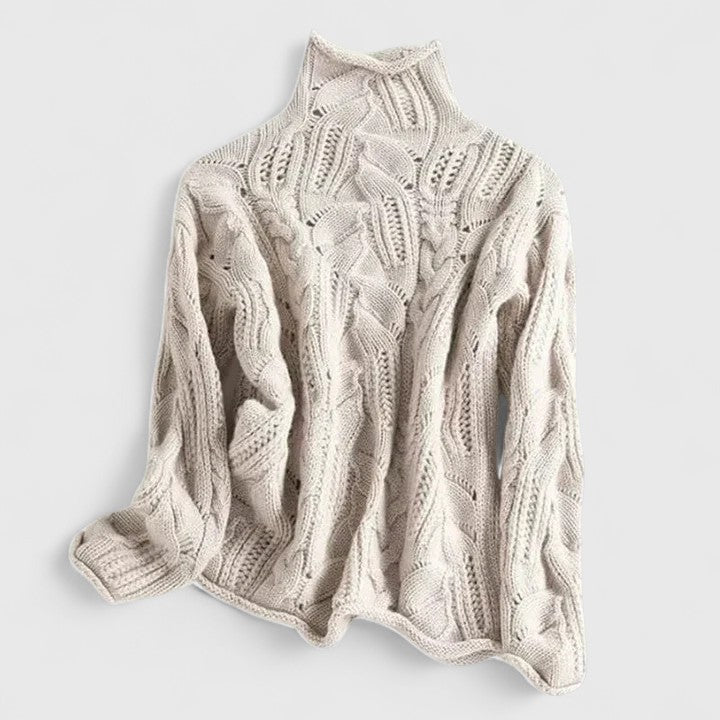 Zendrielle – Soft Cable Knit Elegant Sweater