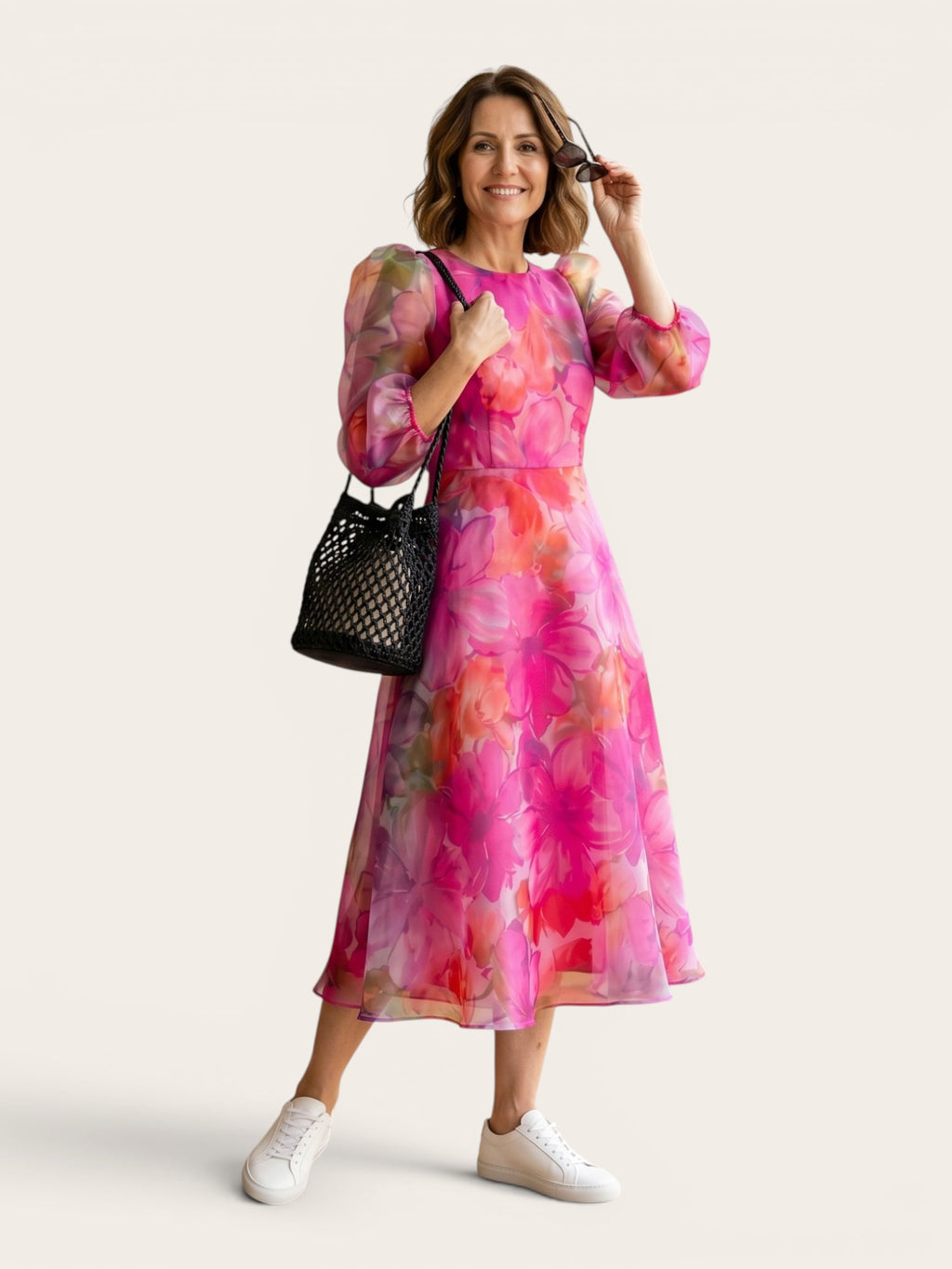 Seralyn – Floral Flow Midi Dress
