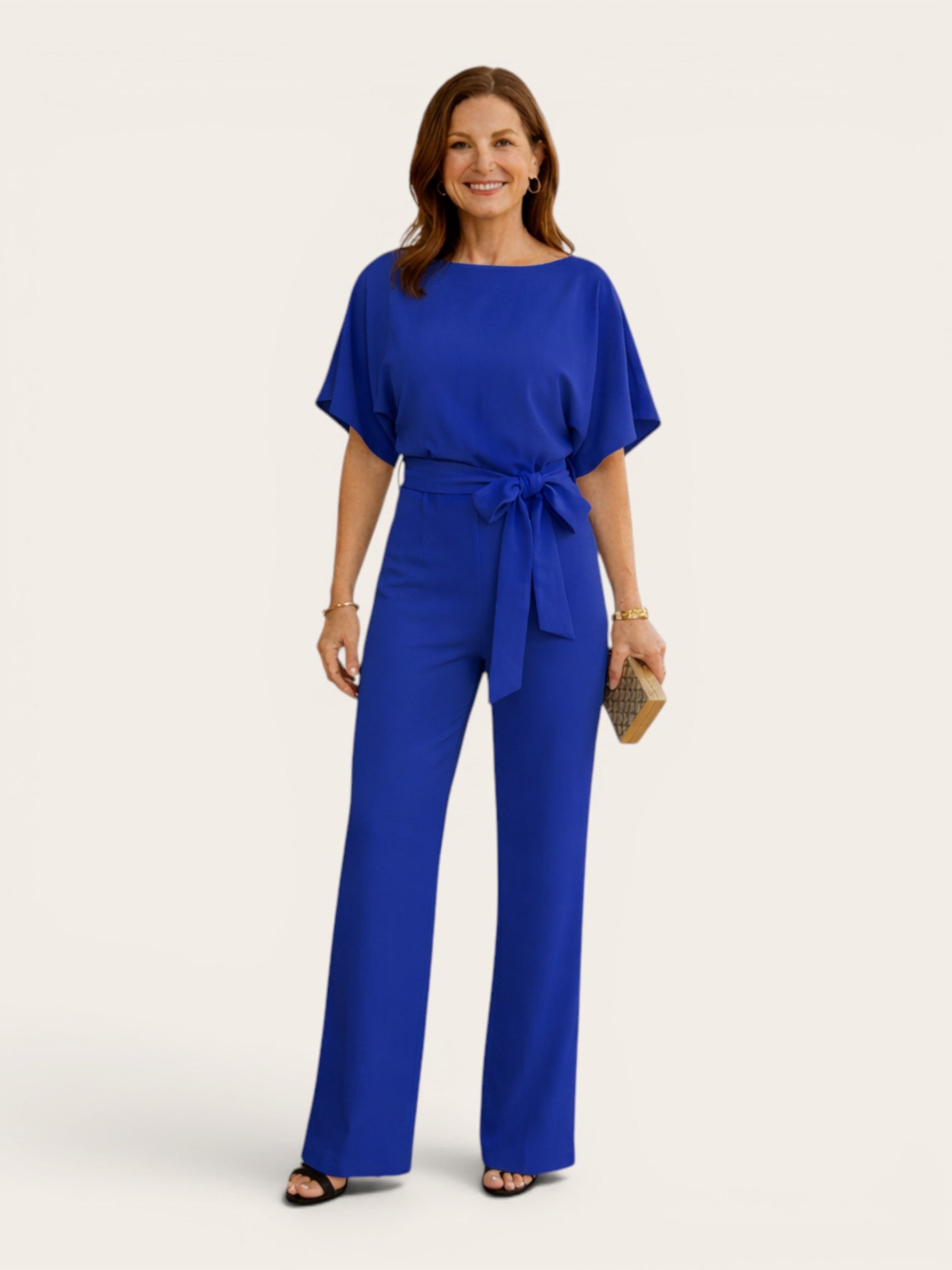 Roselle – Tie-Waist Wide-Leg Jumpsuit