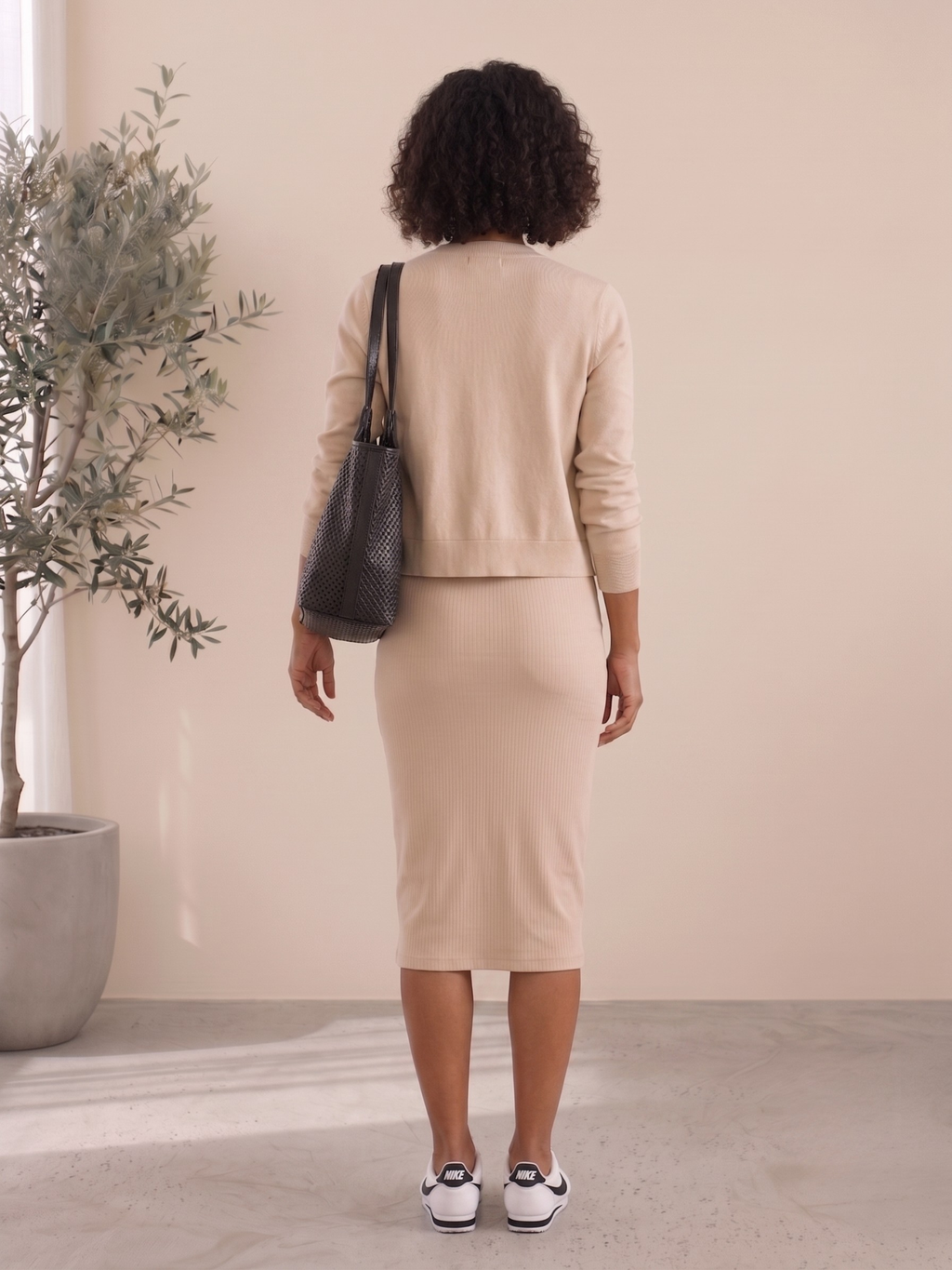 Lena – Slit Midi Dress & Jacket Set