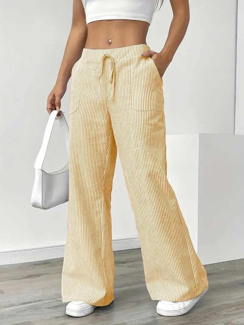 Liora – Striped Wide-Leg Pants