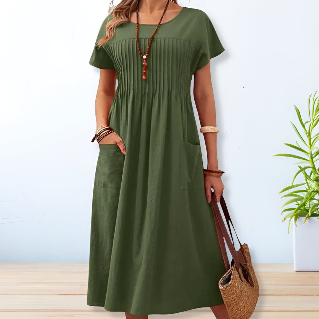 Serena – Airy Cotton Midi Dress
