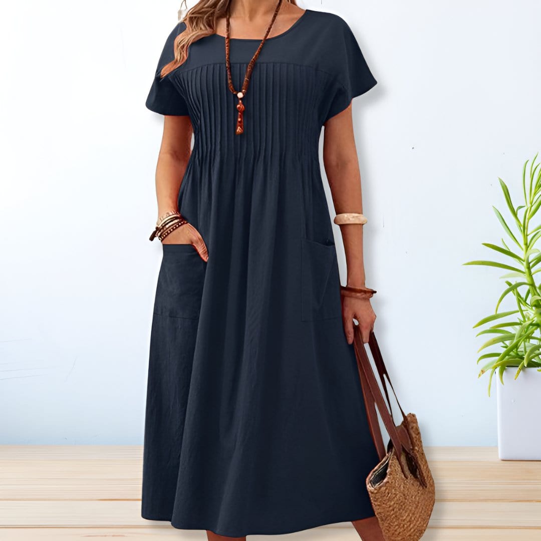 Serena – Airy Cotton Midi Dress