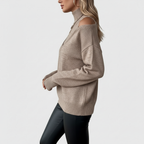 Élise – Elegant Layered Knit Sweater